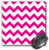 3dRose LLC 8 x 8 x 025 Inches Mouse Pad Pink and White Chevron mp1640041