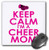 3dRose Keep Calm Im a Cheer Mom Pink Mouse Pad mp2008251