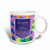 3dRose Balloons With Purple Banner Happy 60Th Birthday Ceramic Mug 11 oz White