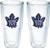 Tervis NHL Toronto Maple Leafs Emblem 24oz Tumblers 2 Pack with No Lids Clear