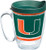 Tervis NCAA Miami Hurricanes Legend Coffee Mug with Lid 16 oz Clear