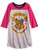 Harry Potter Hogwarts Girls Long Sleeve Nightgown Pajamas 4 PinkGrey