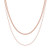 Happiness Boutique Women Layered Necklace Rose Gold Double Chain Necklace Stainless Steel Jewelry