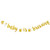 Finseng A Baby Is Brewing Gold Glitter Banner Sign Garland for Baby Shower Decorations