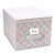 The Macbeth Collection Closet Candie Large Storage Box in Ikat, Grey/Pink