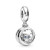 Pandora Jewelry Always by Your Side Owl Dangle Cubic Zirconia Charm in Sterling Silver