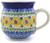 Polish Pottery Bubble Mug 12 oz Marigold Morning