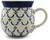 Polish Pottery Coffee Mug Bubble 16 oz Garden Lattice