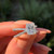 Kuyiuif Wedding Rings Bands Solitaire Engagement Rings Square Cut Cubic Zirconia Engagement Ring 925 Sterling Silver Engagement Wedding Ring Female Ring Commitment Ring 6