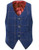 Visaccy Kids Vest for Toddler Boys Vest 3 Buttons Formal Suit Vest Plaid Blue Size 6