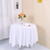 Zdada Round White Polyester Tablecloth  70Inch Washable Polyester Tablecloth Table Cover for Wedding Restaurant Party Banquet Table
