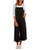 ACHIOOWA Women Baggy Wide Leg Overalls Plus Size Loose Jumpsuits Casual Denim Bib Pants Rompers Black M