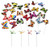 MINIFACTORY 24pcs Butterfly  Dragonfly Stakes Outdoor Yard Garden Flower Pot Decoration 20pcs Butterflies  4pcs Dragonflies