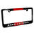 Dodge Challenger Racing Stripe Cover Chrome Black Metal License Plate Frame Holder