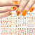 Thanksgiving Fall Nail Art Stickers Decals Nail Art Accessories 12 Sheets Autumn Pumpkin Maple Leaves Water Transfer Nails Supply for Women Girls Manicure DIY Nail Tips Charms Decorations