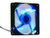 Apevia 120mm Black Frame, Blue LED case fan, 3 & 4 Pin Connector, Fan Grill