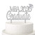 MBA Class of 2020 Cake Topper MBA Grad Cake Topper College Graduation Decorations College Grad Party SuppliesSilver
