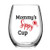 Wine Glass Mommy's Sippy Cup - Funny Wine Glass Mom Wine Glass 15 oz Christmas Gift for Mom, Gift Idea for Her, Birthday Gift for Mom New Mom Gifts Ideas Funny Stemless Wine Glass