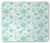 Ambesonne Turquoise Mouse Pad Flowers Butterflies Leaves Pattern Springtime Romantic Design Nature Rectangle NonSlip Rubber Mousepad Standard Size Turquoise Seafoam