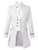 Mens Steampunk Victorian Medieval Jacket Pirate Costume Viking Renaissance Formal Tailcoat Gothic Victorian Tuxedo Coats Medium White