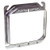 HubbellRaco 769 Raised 58Inch 4Inch Square MudRing for 2 Devices 50 Pack