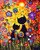 DoMyArt Acrylic Paint by Number Kit On Canvas for Adults Beginner  Abstract Cat Paintings 16X20 Inch