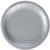Amscan Round Dessert Silver Paper Plates  Party Tableware 96 Ct