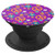Cute Hippie Peace Sign Pattern on Purple PACJ0028 PopSockets Grip and Stand for Phones and Tablets