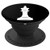 Silhouette King Chess Piece Master Checkmate Board Player PopSockets Grip and Stand for Phones and Tablets