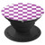 Checkerboard Purple and White  Check Pattern  Checkered PopSockets Grip and Stand for Phones and Tablets