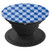 Blue Geometric Square Pattern PopSockets Grip and Stand for Phones and Tablets