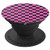Checkerboard Black and Pink Check Pattern Checkered PopSockets Grip and Stand for Phones and Tablets