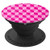 Pink Geometric Square Pattern PopSockets Grip and Stand for Phones and Tablets