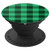 Green Buffalo Check Plaid Pattern PopSockets Grip and Stand for Phones and Tablets