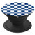 Checkerboard Blue and White  Check Pattern  Checkered PopSockets Grip and Stand for Phones and Tablets