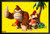 Pyramid America Donkey Kong and Diddy Kong Palm Tree Nintendo Black Wood Framed Art Poster 14x20