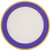 amscan Premium Plastic Round Plates with New Purple Border  Party Tableware  6 Pk