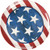 amscan Patriotic Party Round Platter 135 12 Ct