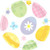 Easter Eggstravaganza Round Paper Plates 12 Pk