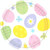 Easter Eggstravaganza Round Paper Plates 12 Pk  Party Tableware