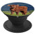 Cute Calf Scottish Highland Cattle Cow Rancher Farmer Gift PopSockets Grip and Stand for Phones and Tablets