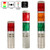 LUBAN Industrial Signal Light Column LED Alarm Tower Lamp Light Flash Indicator 2Layer Stack LED Warning Light for Safety 110VSteady ON Light