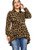 Romwe Womens Plus Size Leopard Print Long Sleeve High Low Button Down Longline Peplum Blouse Multicolor2 4XL