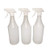 3 Pack 32 Ounce Round Plastic Spray Bottle with Trigger Sprayer