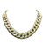 Mens Iced Out Hip Hop Gold tone CZ Miami Cuban Link Chain Choker Necklace 17