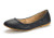 DREAM PAIRS Womens SoleFina Black Solid Plain Ballet Flats Shoes  75 M US