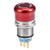 uxcell 19mm Mounting Hole Metal Latching Emergency Stop Push Button Switch NO NC Red