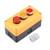 uxcell Push Button Switch Station Momentary 2NC 2NO Red Yellow Switches Red Signal 600V 10A