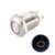 uxcell Momentary Metal Push Button Switch 12mm Mounting Dia 1NO 12V Yellow LED Light