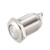 uxcell Latching Metal Push Button Switch Flat Head 16mm Mounting 1NO AC 250V 3A